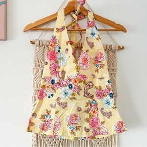 Floral halter top women’s